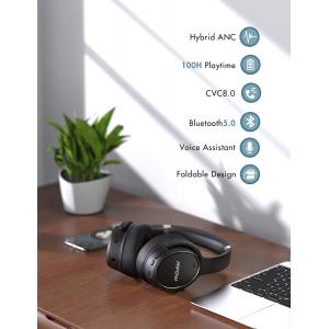 MPOW headphones H19 BH329B, wireless & wired, ANC, BT 5.0, μαύρα | Αξεσουάρ κινητών | elabstore.gr