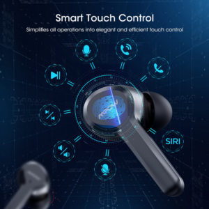 MPOW earphones με θήκη φόρτισης M9 BH413A, True Wireless, μαύρα | Αξεσουάρ κινητών | elabstore.gr