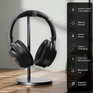 MPOW headphones H12 IPO BH427A, wireless & wired, ANC, BT 5.0, μαύρα | Αξεσουάρ κινητών | elabstore.gr