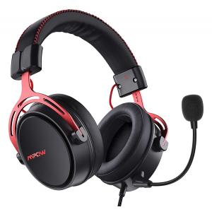 MPOW gaming headset Air SE BH439A, multiplatform, 3.5mm, μαύρο-κόκκινο | Συνοδευτικά PC | elabstore.gr
