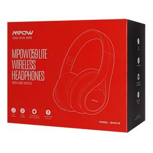 MPOW headphones 059 Lite BH451B, wireless & wired, BT 4.1, μαύρα | Αξεσουάρ κινητών | elabstore.gr