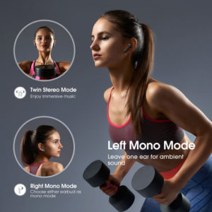 MPOW earphones με θήκη φόρτισης Mbits S BH481A, True Wireless, μαύρα | Αξεσουάρ κινητών | elabstore.gr