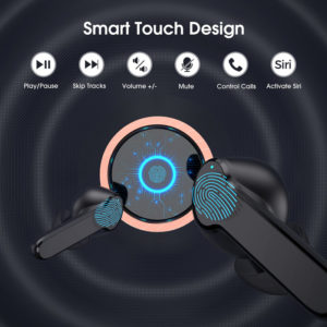 MPOW earphones με θήκη φόρτισης Mbits S BH481A, True Wireless, μαύρα | Αξεσουάρ κινητών | elabstore.gr