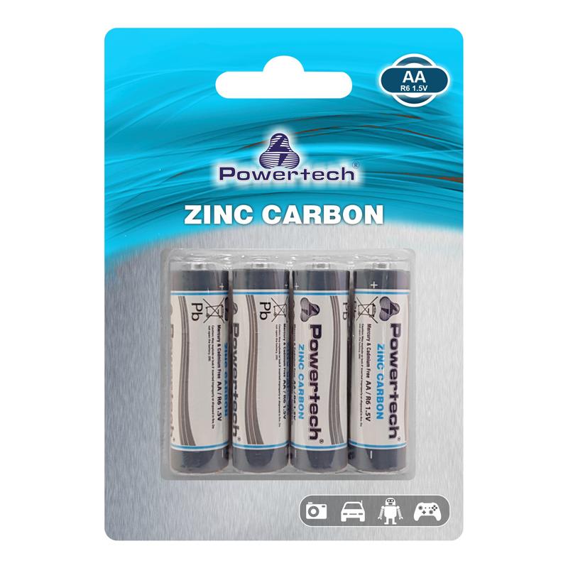 POWERTECH Zinc Carbon μπαταρίες PT-949, AA R6 1.5V, 4τμχ | eLabstore.gr POWERTECH Zinc Carbon μπαταρίες PT-949, AA R6 1.5V, 4τμχ | Μπαταρίες | elabstore.gr