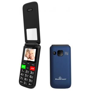 POWERTECH κινητό τηλέφωνο Sentry Flip Small, 1.77", SOS Call, μπλε | Mobile Συσκευές | elabstore.gr