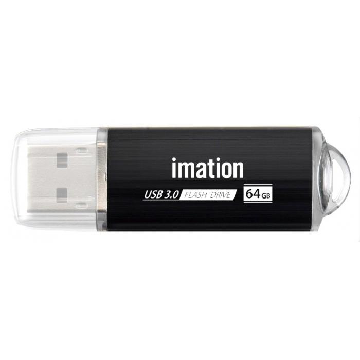 IMATION USB Flash Drive HD16 RT03160064, 64GB, USB 3.0, μαύρο | Συνοδευτικά PC | elabstore.gr