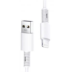 JOYROOM καλώδιο USB σε Lightning Rebar Series S-M406, 2.4A, 1m, λευκό | Αξεσουάρ κινητών | elabstore.gr