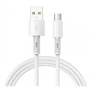 JOYROOM καλώδιο USB σε USB Micro Rebar Series S-M406, 2.4A, 1m, λευκό | Αξεσουάρ κινητών | elabstore.gr