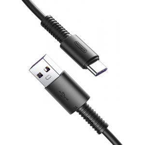 JOYROOM καλώδιο USB σε USB Type-C Thread Series S-M406, 5A, 1m, μαύρο | Αξεσουάρ κινητών | elabstore.gr
