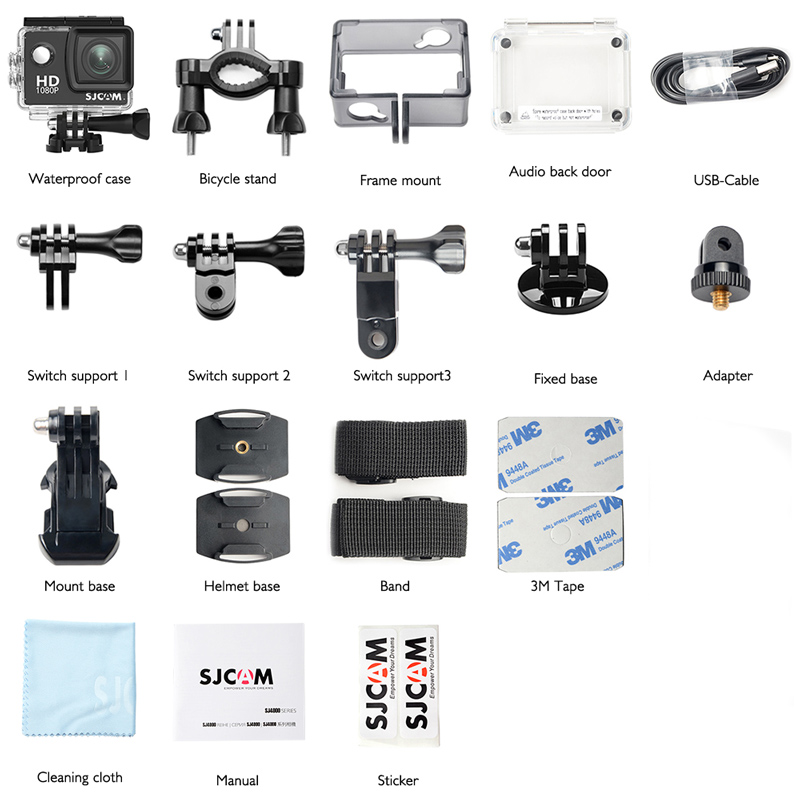 SJCAM Action Cam SJ4000 WiFi, 2K, 12MP, 2" LCD, αδιάβροχη, μαύρη | eLabstore.gr SJCAM Action Cam SJ4000 WiFi, 2K, 12MP, 2" LCD, αδιάβροχη, μαύρη | Εικόνα & Ήχος | elabstore.gr