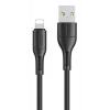 USAMS καλώδιο USB σε Lightning U68, 2A, 1m, μαύρο | Αξεσουάρ κινητών | elabstore.gr