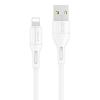 USAMS καλώδιο USB σε Lightning U68, 2A, 1m, λευκό | Αξεσουάρ κινητών | elabstore.gr