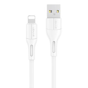 USAMS καλώδιο USB σε Lightning U68, 2A, 1m, λευκό | Αξεσουάρ κινητών | elabstore.gr