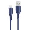 USAMS καλώδιο USB σε Lightning U68, 2A, 1m, μπλε | Αξεσουάρ κινητών | elabstore.gr