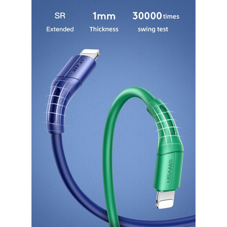 USAMS καλώδιο USB σε Lightning U68, 2A, 1m, μπλε | eLabstore.gr USAMS καλώδιο USB σε Lightning U68, 2A, 1m, μπλε | Αξεσουάρ κινητών | elabstore.gr