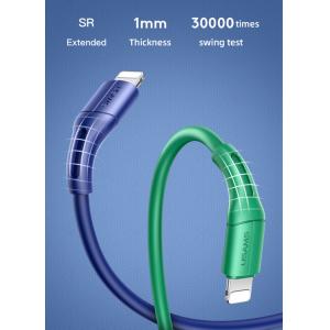 USAMS καλώδιο USB σε Lightning U68, 2A, 1m, πράσινο | Αξεσουάρ κινητών | elabstore.gr