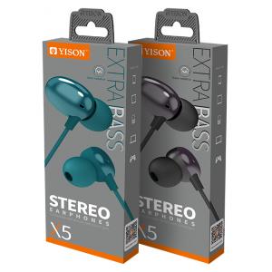 YISON earphones με μικρόφωνο X5, 3.5mm, 1.2m, μπλε | eLabstore.gr YISON earphones με μικρόφωνο X5, 3.5mm, 1.2m, μπλε | Αξεσουάρ κινητών | elabstore.gr