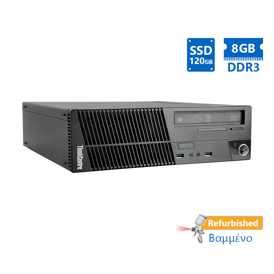Lenovo M82 SFF i5-3470/ 8GB DDR3/ 120GB SSD/ DVD/ 7P Grade A+ Refurbished PC | eLabstore.gr Lenovo M82 SFF i5-3470/8GB DDR3/120GB SSD/DVD/7P Grade A+ Refurbished PC | Refurbished | elabstore.gr