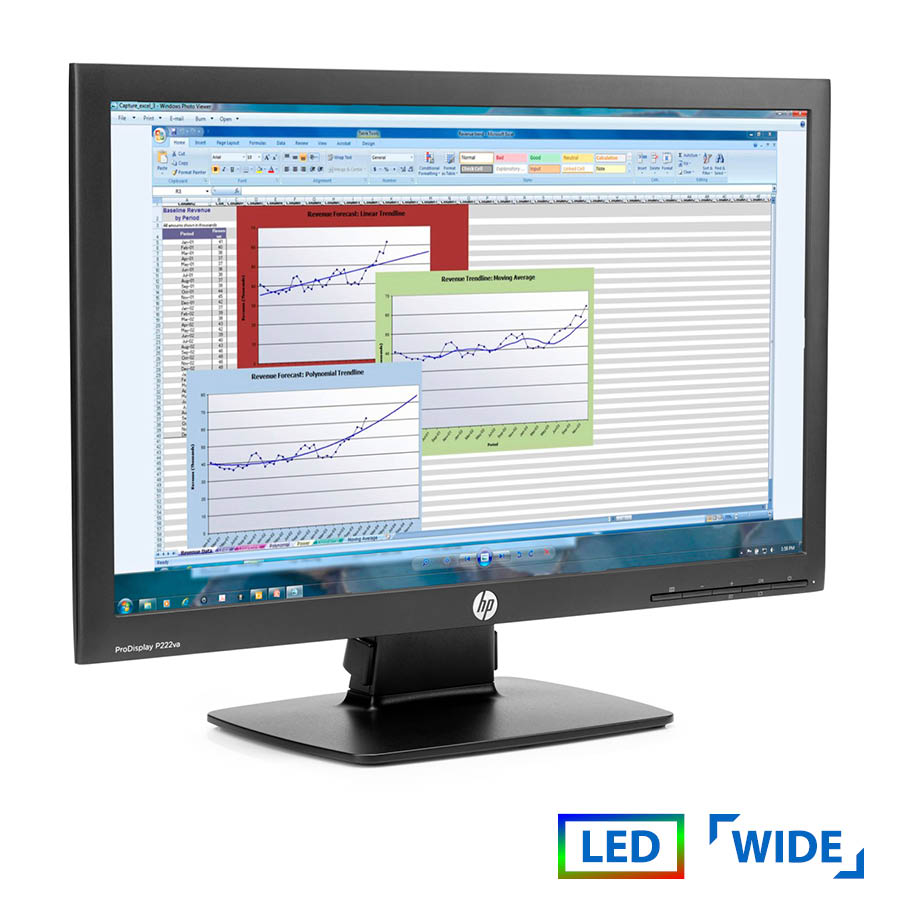 Used Monitor (A-) P222VA LED/ HP/ 22"/ 1920x1080/ Wide/ Black/ D-SUB & DP | eLabstore.gr Used Monitor (A-) P222VA LED/HP/22"/1920x1080/Wide/Black/D-SUB & DP | Refurbished | elabstore.gr