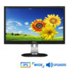 Used Monitor 231P IPS/Philps/23"/1920x1080/Wide/Silver/Black/w/Speakers/D-SUB & DVI-D & DP & HUB USB | Refurbished | elabstore.gr