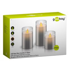 GOOBAY σετ LED φωτιστικό κερί 57865, 2700K, IP20, 3τμχ | Φωτισμός | elabstore.gr