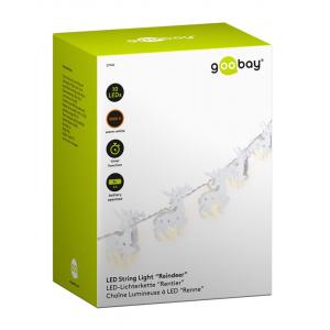 GOOBAY LED λαμπάκια με τάρανδους 57945, 3000K, 1.3m, 5lm, IP20, 10 LEDs | Οικιακές & Προσωπικές Συσκευές | elabstore.gr