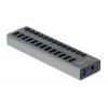 DELOCK hub 13x USB με διακόπτες 63738, USB 3.0, 5Gbps, LED, γκρι | Συνοδευτικά PC | elabstore.gr