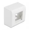 DELOCK επιτοίχιο περίβλημα για modules Easy 45 81332, 82x82mm, λευκό | Εργαλεία | elabstore.gr