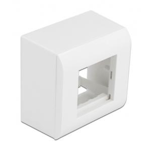 DELOCK επιτοίχιο περίβλημα για modules Easy 45 81332, 82x82mm, λευκό | Εργαλεία | elabstore.gr