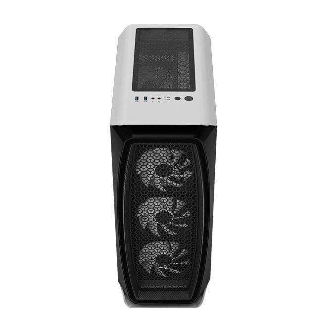 AEROCOOL PC case mid tower Aero One Frost, 195x461x411mm, 4x fan, λευκό | eLabstore.gr AEROCOOL PC case mid tower Aero One Frost, 195x461x411mm, 4x fan, λευκό | PC & Αναβάθμιση | elabstore.gr