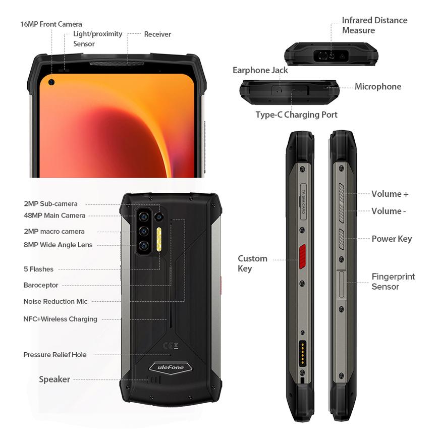 ULEFONE Smartphone Power Armor 13, IP68/IP69K, 6.81", 8/256GB, 13200mAh | eLabstore.gr ULEFONE Smartphone Power Armor 13, IP68/IP69K, 6.81", 8/256GB, 13200mAh | Mobile Συσκευές | elabstore.gr