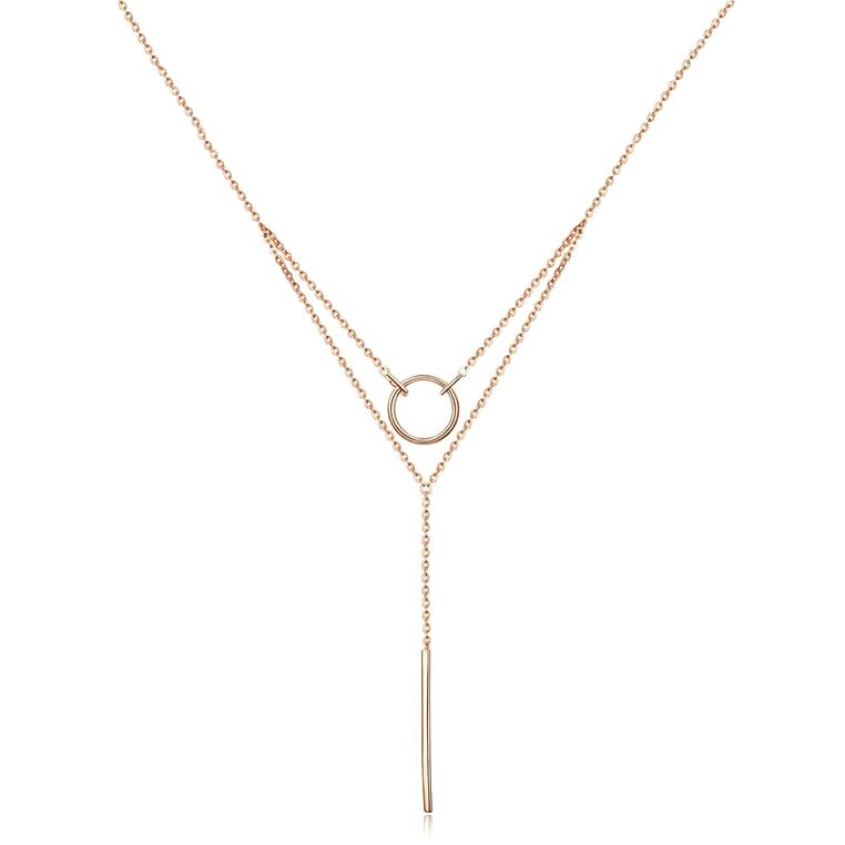 BAMOER κολιέ BSN078 δυο σειρών, ασήμι 925, ροζ χρυσό | eLabstore.gr BAMOER κολιέ BSN078 δυο σειρών, ασήμι 925, ροζ χρυσό | Οικιακές & Προσωπικές Συσκευές | elabstore.gr