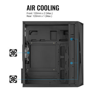 AEROCOOL PC mini tower CS-107-A, 197.5x353x340.6mm, 3x FRGB fan, μαύρο | eLabstore.gr AEROCOOL PC mini tower CS-107-A, 197.5x353x340.6mm, 3x FRGB fan, μαύρο | PC & Αναβάθμιση | elabstore.gr