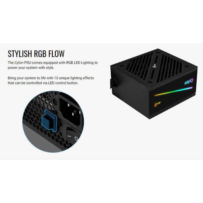 AEROCOOL τροφοδοτικό Cylon 600W, RGB, Active PFC, 80 Plus 230V | eLabstore.gr AEROCOOL τροφοδοτικό Cylon 600W, RGB, Active PFC, 80 Plus 230V | PC & Αναβάθμιση | elabstore.gr
