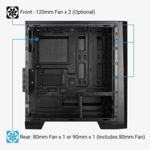 AEROCOOL PC case mini tower CYLON-MINI, 186x381.5x373mm, 1x fan, λευκό | PC & Αναβάθμιση | elabstore.gr