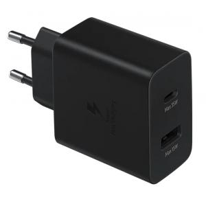 SAMSUNG φορτιστής τοίχου EP-TA220NBEGEU, USB & Type-C, 35W 3A, μαύρος | Αξεσουάρ κινητών | elabstore.gr