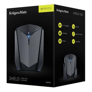 KRUGER&MATZ ηχείο Shield KM0551, 20W, BT/FM/USB/SD, LED, μαύρο | Εικόνα & Ήχος | elabstore.gr