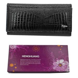 HENGHUANG γυναικείο πορτοφόλι LBAG-0007, δερμάτινο, μαύρο | Οικιακές & Προσωπικές Συσκευές | elabstore.gr