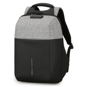 MARK RYDEN τσάντα πλάτης MR6768, με θήκη laptop 15.6", λουκέτο TSA, γκρι | Οικιακές & Προσωπικές Συσκευές | elabstore.gr