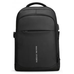 MARK RYDEN τσάντα πλάτης MR9191DY-00, με θήκη laptop 15.6", μαύρη | Οικιακές & Προσωπικές Συσκευές | elabstore.gr