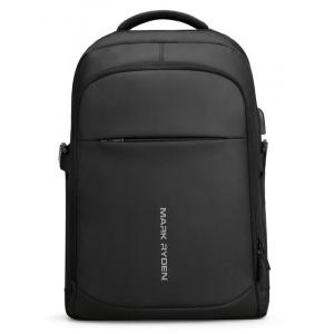 MARK RYDEN τσάντα πλάτης MR9191DY-SJ00, με θήκη laptop 15.6", μαύρη | Οικιακές & Προσωπικές Συσκευές | elabstore.gr