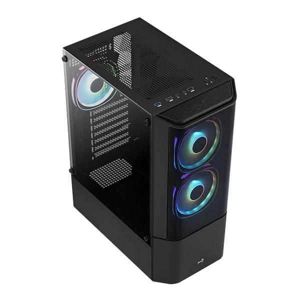 AEROCOOL PC case mid tower QUANTUM-G, 206x450x360mm, 3x FRGB fan, μαύρο | eLabstore.gr AEROCOOL PC case mid tower QUANTUM-G, 206x450x360mm, 3x FRGB fan, μαύρο | PC & Αναβάθμιση | elabstore.gr