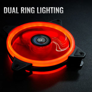 AEROCOOL LED ανεμιστήρας REV, 120mm, κόκκινο | PC & Αναβάθμιση | elabstore.gr