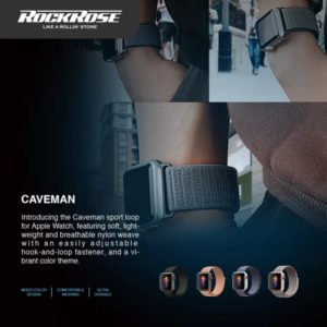 ROCKROSE nylon weave band Caveman για Apple Watch 42/44mm, μπλε | Mobile Συσκευές | elabstore.gr