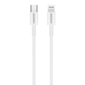 ROCKROSE καλώδιο USB Type-C σε Lightning Zeta CL, 20W PD, 1m, λευκό | Αξεσουάρ κινητών | elabstore.gr