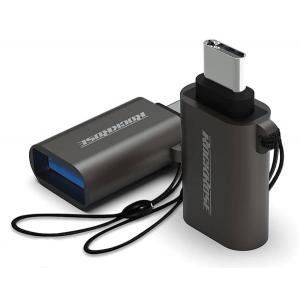 ROCKROSE αντάπτορας USB Type-C σε USB 3.0 Nexus U, 5Gbps, γκρι | Αξεσουάρ κινητών | elabstore.gr