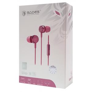 SADES gaming earphones Wings 10, magnetic, 10mm, 3.5mm, ροζ | Αξεσουάρ κινητών | elabstore.gr