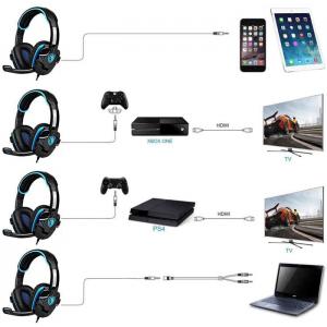 SADES gaming headset SA-708GT, 3.5mm, 40mm, μπλε | Συνοδευτικά PC | elabstore.gr