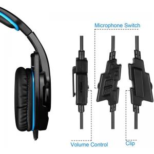 SADES gaming headset SA-708GT, 3.5mm, 40mm, μπλε | Συνοδευτικά PC | elabstore.gr