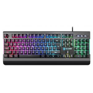 SADES gaming πληκτρολόγιο Neo Whistle SA-KB105, RGB, αθόρυβο, μαύρο | Συνοδευτικά PC | elabstore.gr